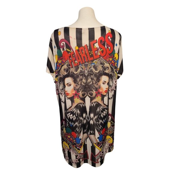 Fearless Art Deco Shirt 3X By Rainbow - Picture 1 of 7